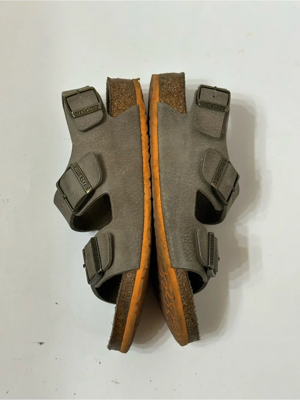 Birkenstock Men's Olive Green 2-Strap Adjustable Strap Sandals Size 35 EU (3 US)